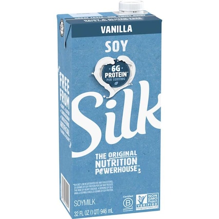 SILK Silk Aseptic Vanilla Soymilk 946 Millimeters, PK12 100263